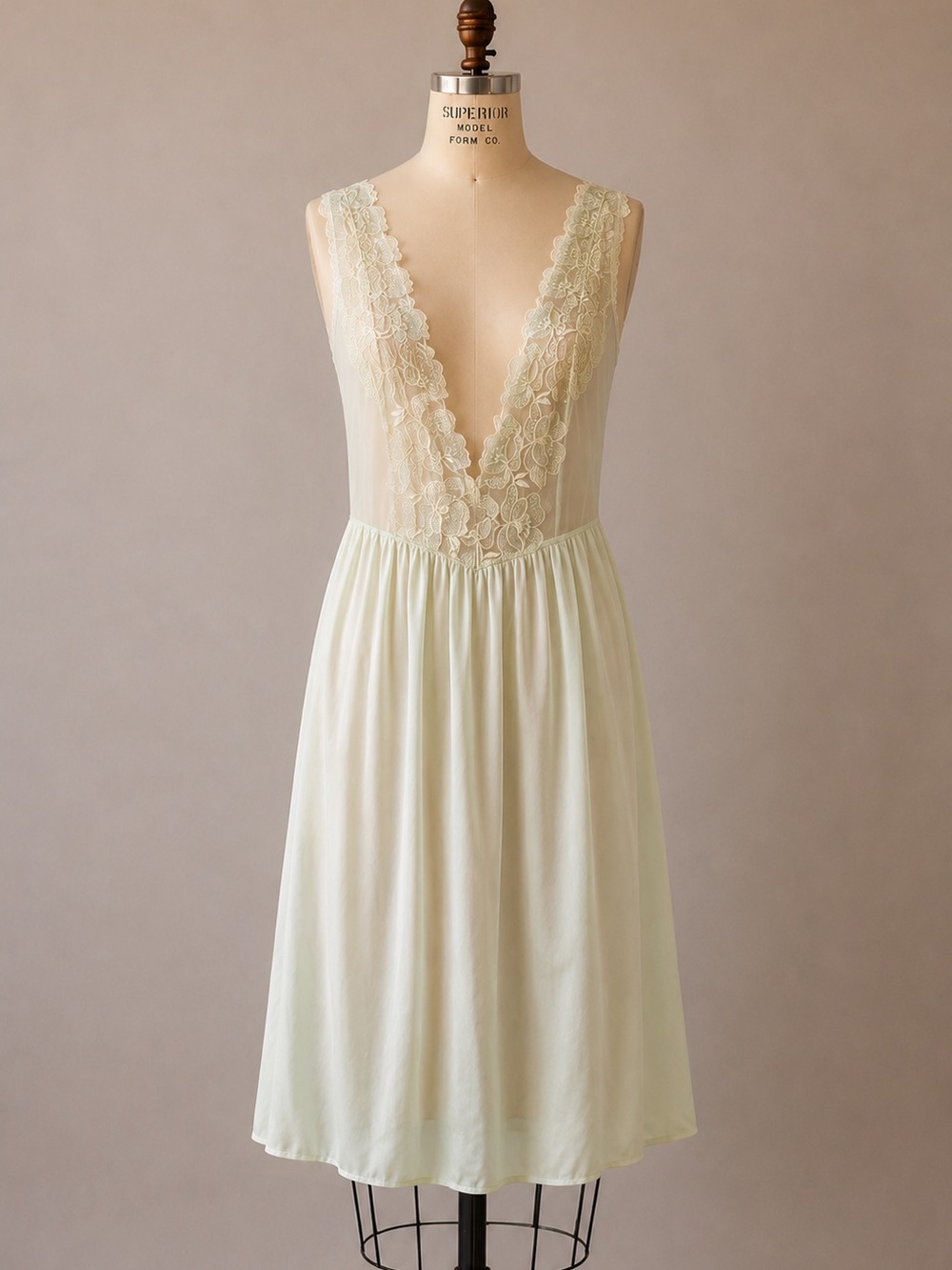 vintage Sabrina by Mervyn’s Lace Lingerie Slip Dress